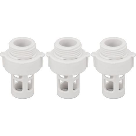 Connettore per tubo di scarico della piscina in 3 pezzi, adattatore per tubo della piscina, tappo di scarico dell'acqua per piscine rotonde Intex 10184, filettatura da 25 mm (1/5)