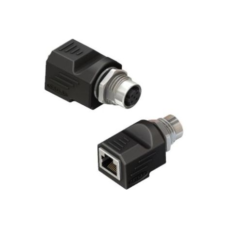 RS PRO, M12 Femelle vers Prise femelle RJ45 Femelle ( Prix pour 1 )