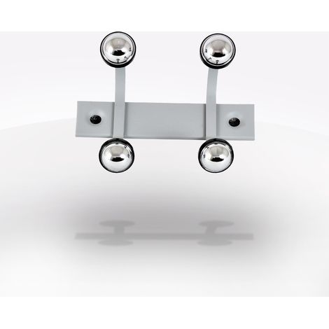 APPENDIABITI ELLE CM 28 IN METALLO ARGENTO (1/3)