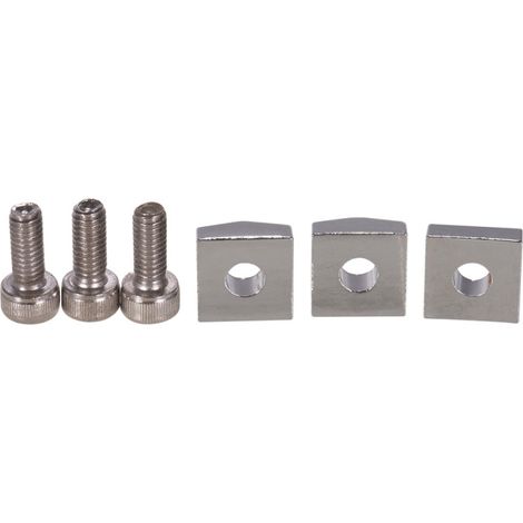 Système de blocage de cordes en métal avec sillet de vibrato double pour guitare électrique (argenté)