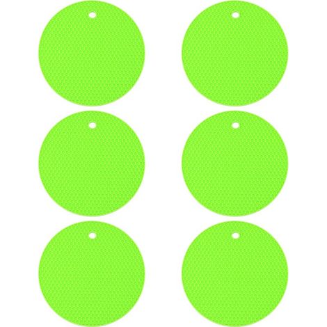 Dessous de verre en silicone – antidérapants, antiadhésifs, restent en place, plateau profond – protègent les meubles et les tables (Vert) (1/5)