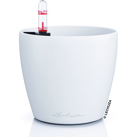 Lechuza Pflanzgefäß-Set Classico Color 12 Kunststoff weiß Ø 13,2 x 11,8 cm Blumentopf