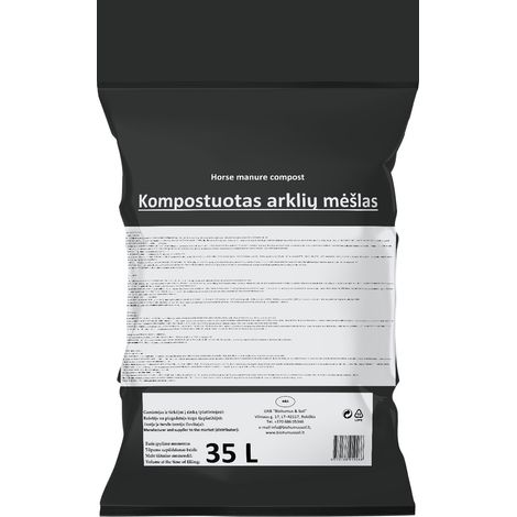 Terreau Sony biohumus composté 35l pH 8
