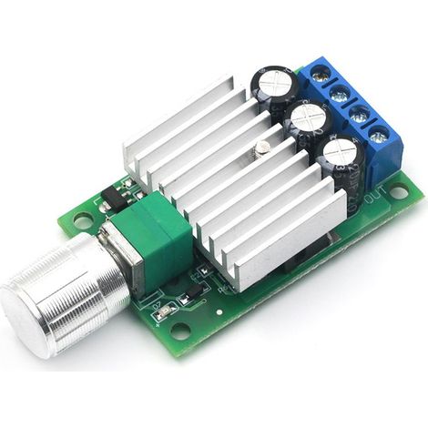 Moteur à courant continu PWM 10A 12V-30V, régulateur de vitesse réglable, interrupteur de commande de gradation (paquet de 2) (1/4)