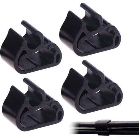 clips para brazos de limpiaparabrisas. Compatibles con Peugeot 5008, 408X y Citroën. Abrazaderas para manguera de limpiaparabrisas 1617040080 (negras). (1/4)