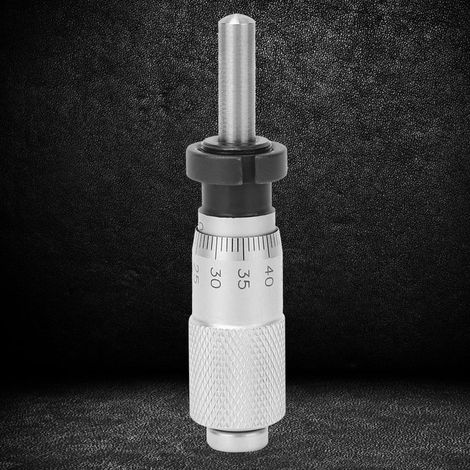 Tête sphérique plate micrométrique 0-13 mm pour le réglage fin de divers instruments de précision (tête sphérique avec écrou) (1/5)