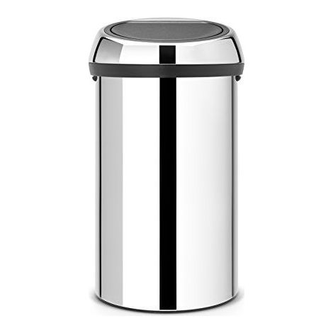 BRABANTIA Poubelle 60 L Brillant Steel - Touch Bin (1/5)