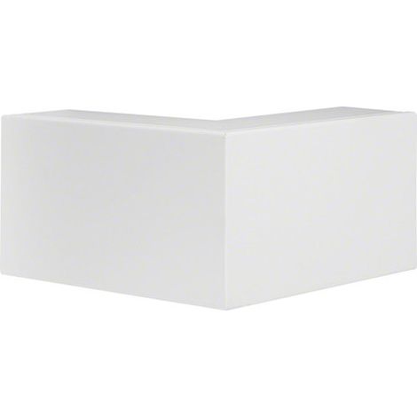 Angle extérieur lifea pour FB80130 h130mm xp82mm 4 agrafes RAL 9016 Pure - HAGER FB8013039016