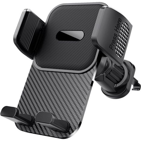 Support téléphone voiture rotatif 360° – Clip en métal durable – Fixation grille d'aération – Compatible iPhone et Android (1/5)