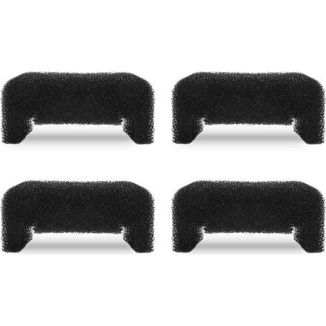 Filtre de fontaine, filtre en mousse éponge pour fontaine ronde et cubique, lot de 4 filtres, filtre en mousse pour distributeur d'eau (noir)