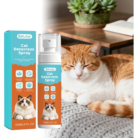 Katzenabwehrspray gegen Kratzen, Beißen und Unsauberkeit erfrischt und desodoriert Möbel im Innenbereich schützt vor Gerüchen – 150 ml -- DTEKGAZ (1/5)