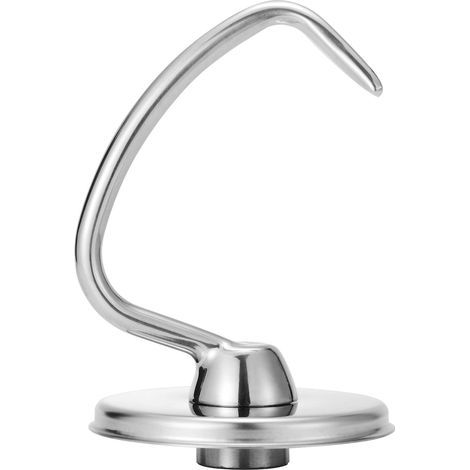 Applicable Crochet pétrisseur en acier inoxydable pour mélangeur à tête inclinable KitchenAid, robuste et passe au lave-vaisselle, convient pour les séries classiques et artisanales KitchenAid (1/5)