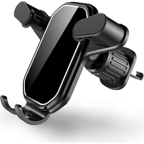 Support universel pour voiture avec crochet, fixation pour grille d'aération et clip pour téléphone portable. (1/4)