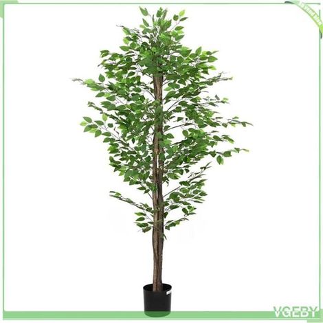 4103587 Plante artificielle ficus 1260 feuilles 200 cm vert (1/5)