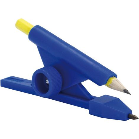IQ-Tools Parallelanreisser blau mit Zirkelspitze (1/2)