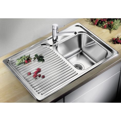 CLASSIC 40 S Edelstahl Seidenglanz Becken rechts