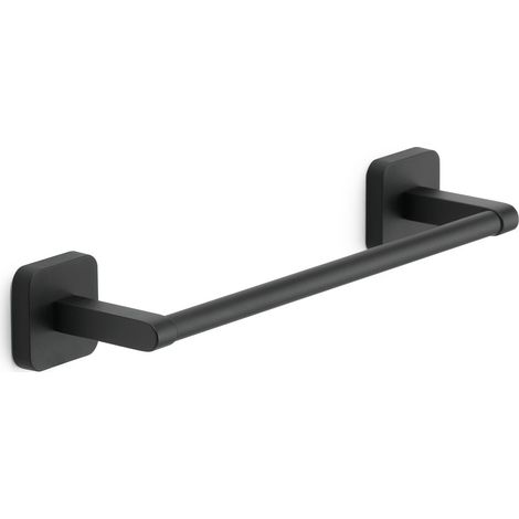 Portasalviette 30 Cm Nero Opaco Da Muro  Tahiti