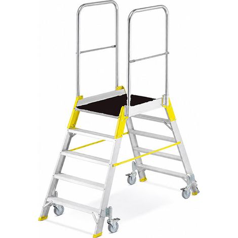 Leiternüberstieg 2x6 Stufen - Max Arbeitshöhe 3.26m - 9706R (1/5)