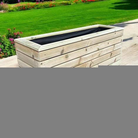 London Garden Planter - Pressure Treated Wood - L90 x W60 x H60 cm