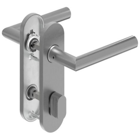 Poignée porte WC-Grt. ER forme L. Raccord court. Forme en L. Court. (1/5)
