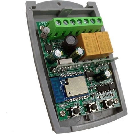 Récepteur Tuya Wi-Fi Zigbee pour ouvre-porte de garage intelligent, 2 canaux, 433,92 MHz, à code tournant fixe, contrôleur universel, AC/DC 7-32 V (1/5)