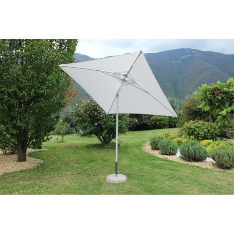 Ombrellone giardino palo in alluminio telo ecru 2x2 mod. Nice (1/5)