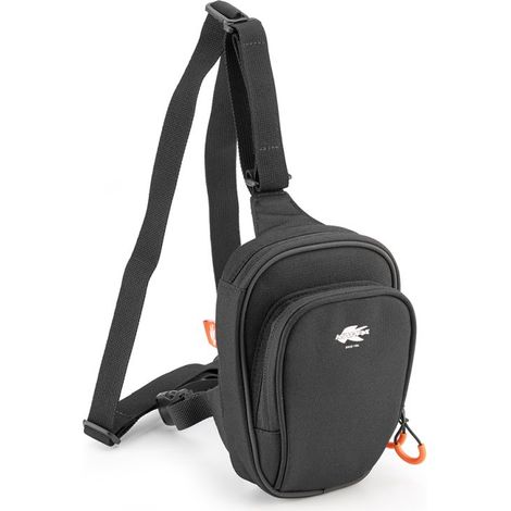 BOLSO DE PIERNA KAPPA 1L NEGRO (GAMA STRYKER) (18X4X14CM)