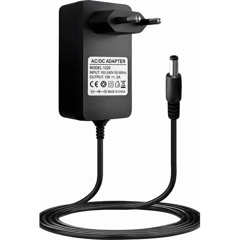 Adaptateur Secteur 12V 2A 24W Universel AC DC, 5,5x2,5mm Câble 1,5m Transformateur Alimentation 12V pour bandes LED routeurs CCTV enceintes appareils électroniques maison bureau et projets DIY (1/5)