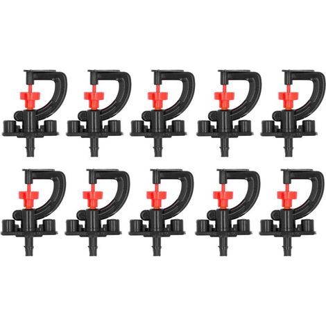 Kit 10x asperseur rotatif G avec support serre jardin (1/4)