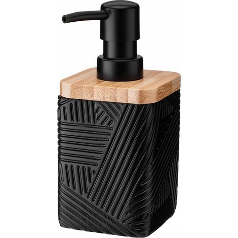 Distributore di sapone manuale da appoggio Galicja 300 ml beige, nero 1 pz. (1/2)