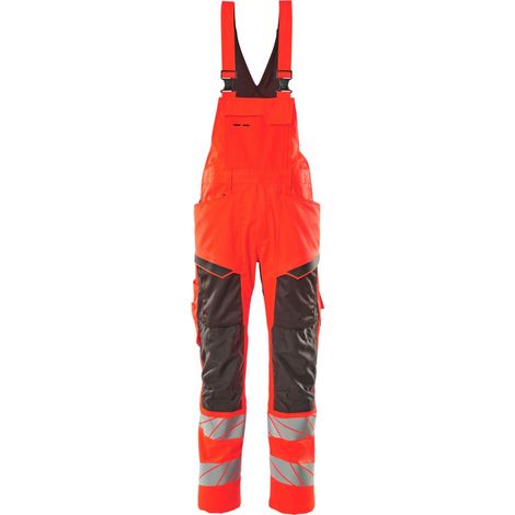 Mascot Warnschutz Latzhose 19569-236-22218 Gr. 82C56 hi-vis rot/dunkelanthrazit (1/4)