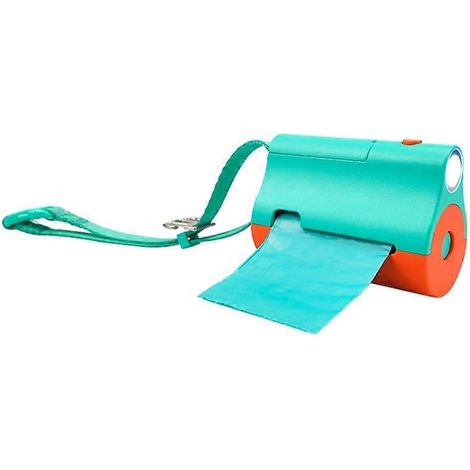 Distributeur de sacs à déjections canines pour laisse avec organisateur de sacs poubelles légers (1/5)