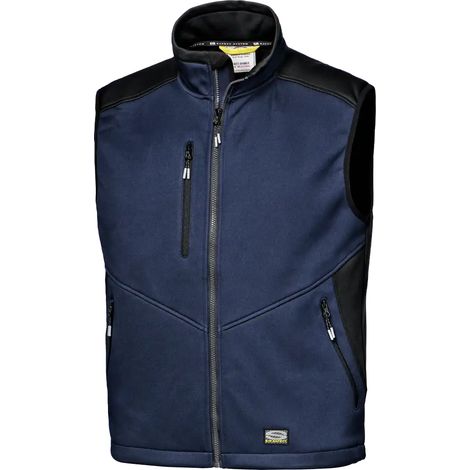 SIR SAFETY SYSTEM GUINEA Gilet de travail softshell bleu foncé Taille XL