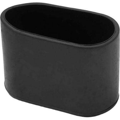 10 pièces de couvre-pieds de chaise en caoutchouc, embouts de protection pour pieds de meubles de forme ovale, pour pieds de tabouret, antibruit, anti-rayures (Noir 20x40 mm) (1/5)