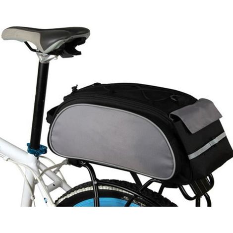 Etanche Sac Arrière Vélo Épaule Sac à Main Sacoche Rangement Selle VTT Cycle Bagage Polyester Stockage (1/4)