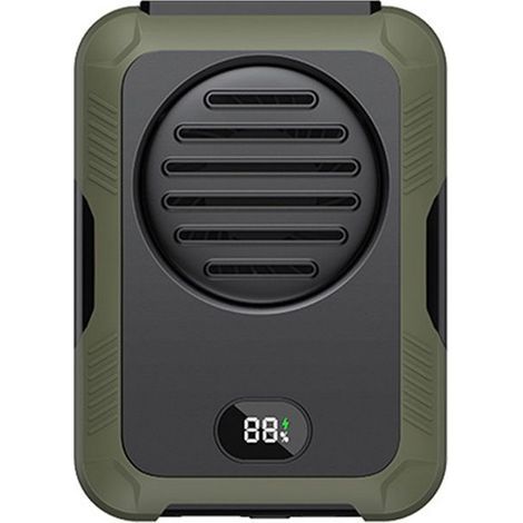 Tragbarer Nackenventilator, Mini-Hängeventilator mit verstellbarem Kabel und Ständer, ventilatorbetrieben (1/4)