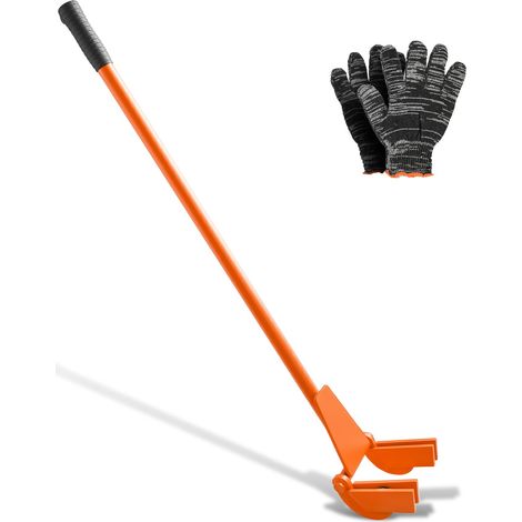 Démonte Palette 907,18 kg Outil Démonte Palettes 114 cm Barre de Démontage pour Retrait Planches de Terrasse, Planchers, Charpentes, Toitures, Moulures, Cloisons Sèches, avec Tête Rabattable (1/5)