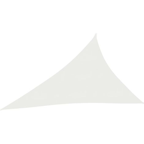 Voile d'ombrage 160 g/m² blanc 4 x 5 x 6,8 m PEHD