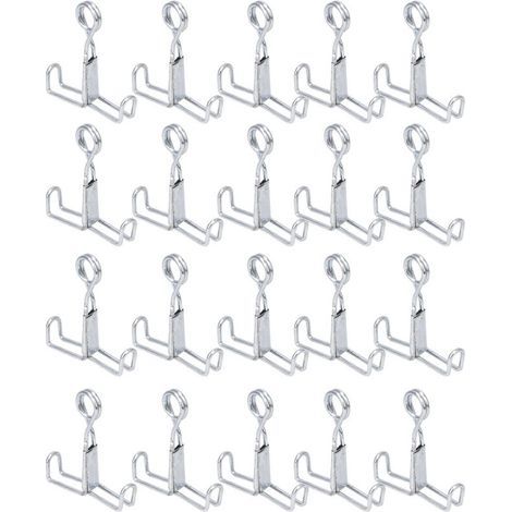 20 Pièces Pince de Serrage Ressort en Acier Inoxydable pour Tuyau en Caoutchouc Latex, Bouchon Étanche (1/5)
