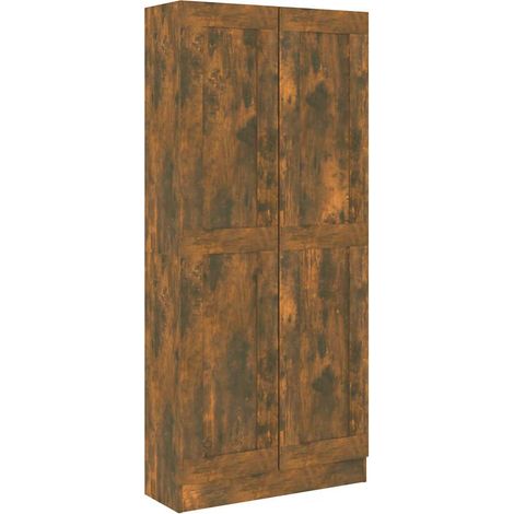 Maison Exclusive - Bücherschrank Räuchereiche 82,5x30,5x185,5 cm