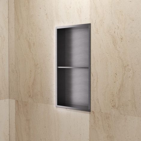 Hornacina de ducha ARTIC black gun metal (1/3)