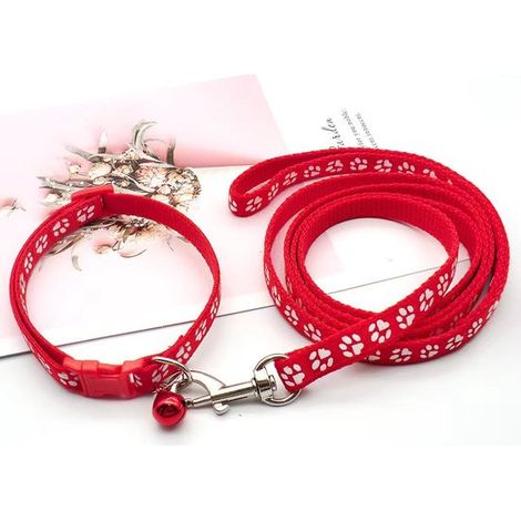 Collar para cachorros con correa, correa ajustable de nailon suave para cachorros y perros pequeños, 1,2 m de largo, azul cielo (1/5)