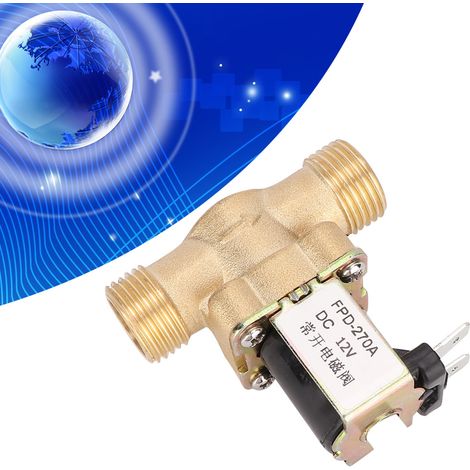 G1/2" normalerweise offenes elektromagnetisches Messing-Magnetventil mit Wassereinlassschalter (DC12V) (1/5)