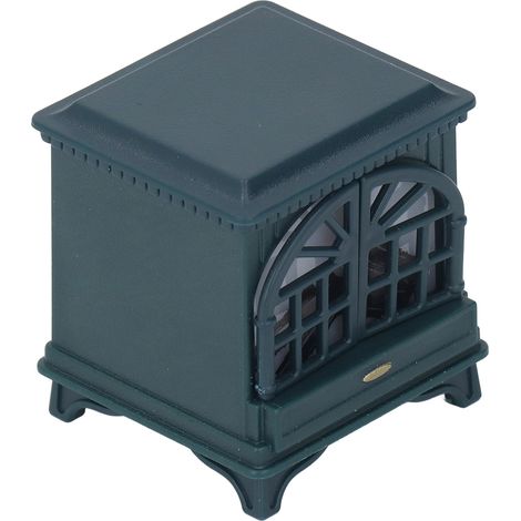 Cheminée miniature pour maisons de poupées, échelle 1:12, en plastique, pour la décoration. Couleur : bleu marine. (1/5)