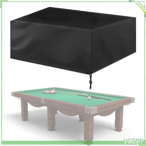 Housse de table de billard - FAFEICY - L (9 pieds) - Oxford 210D+PU imperméable - 287×155×82 cm - Noir (1/5)