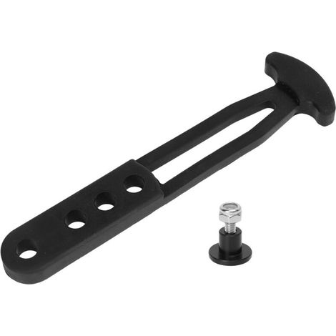 Sangle télescopique en caoutchouc noir pour échelle de bateau avec 4 trous de fixation réglables (1/5)