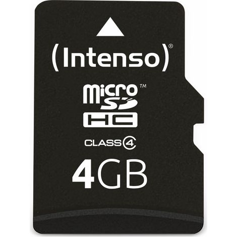 INTENSO MicroSDHC Card, 4 GB, (1/4)