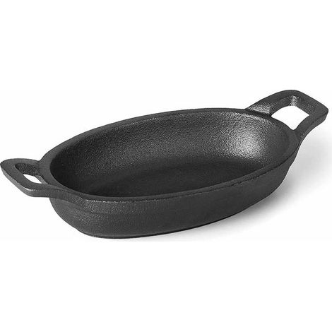 Lacor Casseruola ovale senza base in magma in ghisa, nera [17,5 x 12,5 cm] (1/5)