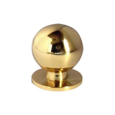 Pomolo per Mobili in Ottone Lucido Misura 30 mm Art. 710 BO11 (1/2)