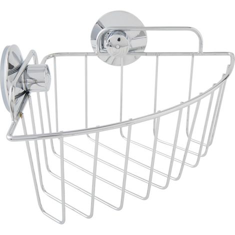 Etagère de bain en ABS chromé argent